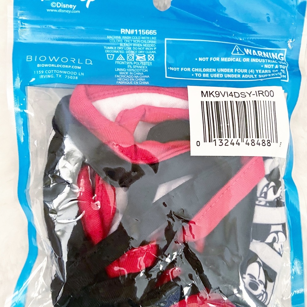 Disney Cloth Washable Mickey Mouse Youth Masks - Picture 4 of 5